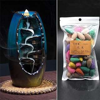 Brûleur d'encens à reflux en céramique avec 50 pièces sac brûleur naturel cadeau pour la décoration. Ne cherchez plus ailleurs, DIAYTAR COTE D'IVOIRE  est là pour vous offrir une multitude de produits discount pour toutes vos envies. Explorez notre catalogue diversifié comprenant des articles pour la maison, des appareils électroménagers abordables, des gadgets tendances et bien plus encore, le tout à des prix compétitifs.