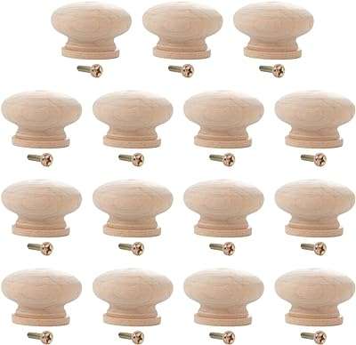 Helfty15 pièces boutons de tiroir et poignées en bois de forme ronde pour la maison. DIAYTAR COTE D'IVOIRE  - L'adresse incontournable des chasseurs de bonnes affaires en ligne. Découvrez notre large gamme de produits à prix discount, allant des gadgets innovants aux appareils électroménagers dernier cri. Faites des économies sans sacrifier vos envies !