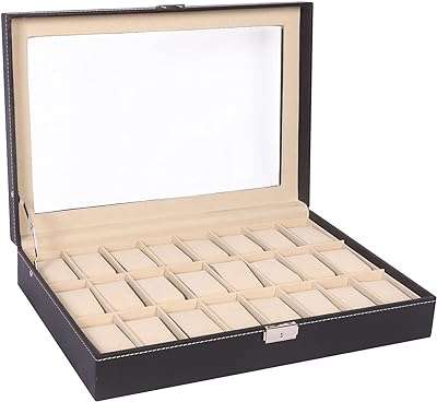 Dayong boîte de montre pour hommes grand boîtier verrouillable organisateur d'affichage de bijoux avec dessus. Découvrez DIAYTAR COTE D'IVOIRE, votre boutique en ligne où vous pouvez économiser gros sur une large gamme de produits. Trouvez tout ce dont vous avez besoin pour votre maison, de l'électroménager à l'informatique, et restez à la mode avec nos vêtements et gadgets discount. N'attendez plus et profitez dès maintenant de nos offres à prix cassés!
