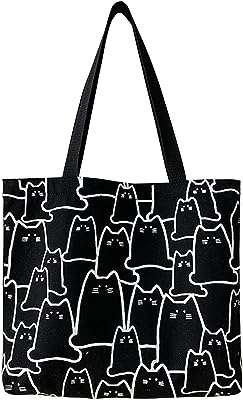 Sac fourre tout en toile mignon pour femmes avec fermeture éclair sac de courses. Ne payez pas le prix fort, optez pour DIAYTAR COTE D'IVOIRE  et économisez sur tous vos achats ! Notre boutique en ligne vous propose une large gamme de produits discount pour équiper votre maison, des meubles élégants aux derniers gadgets électroniques. Bénéficiez de réductions imbattables sur les appareils informatiques de pointe et restez tendance avec nos vêtements et accessoires à petits prix. Profitez d'une expérience d'achat sans stress avec une livraison rapide et un service client exceptionnel !