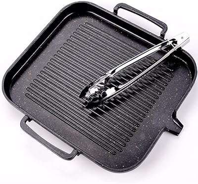 Poêle de cuisson antiadhésive réversible en fonte amateur grande poêle chaude avec poignées. DIAYTAR COTE D'IVOIRE  est votre destination en ligne pour des produits discount de qualité supérieure. Explorez notre vaste catalogue comprenant des articles pour la maison, de l'électroménager dernier cri, des gadgets high-tech et des vêtements tendance à des prix défiant toute concurrence.