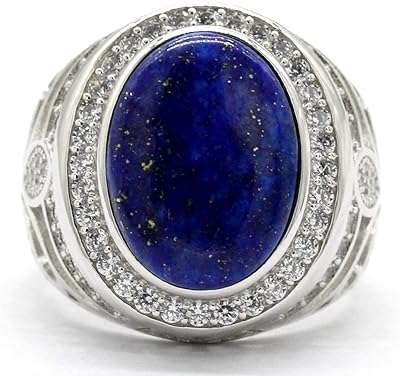 Bague en pierre dinuo lapis lazuli pour hommes argent zircone cubique. DIAYTAR COTE D'IVOIRE  vous offre un large éventail de produits discount adaptés à tous les budgets. Faites des bonnes affaires sur une sélection d'articles pour la maison, l'électroménager, l'informatique, la mode et les gadgets. Profitez de nos prix cassés et découvrez une nouvelle façon de faire des économies sans sacrifier la qualité !