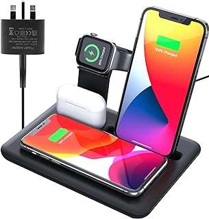 Station de recharge sans fil 6 en 1 chargement multi appareils équipement. Faites des bonnes affaires en un clic avec DIAYTAR COTE D'IVOIRE  ! Notre boutique en ligne généraliste vous propose une large gamme de produits discount, de l'électroménager à l'informatique en passant par la mode et les gadgets. N'attendez plus pour économiser et équiper votre maison à prix réduits, sans compromis sur la qualité !