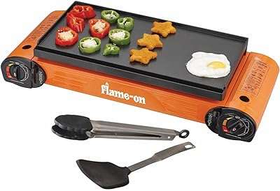 Cuisinière à gaz de camping portable deux brûleurs avec pince spatule et boîte. Achetez malin sur DIAYTAR COTE D'IVOIRE  ! Notre boutique en ligne généraliste propose une large gamme de produits discount allant des articles pour la maison, à la mode en passant par l'électroménager et l'informatique. Profitez de nos offres imbattables et faites des économies dès aujourd'hui !