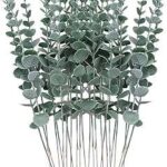 24 tiges de feuilles d'eucalyptus artificielles feuillage au toucher réel branches d'eucalyptus plantes pour fleurs. DIAYTAR COTE D'IVOIRE  - optimisez votre budget sans sacrifier la qualité ! Découvrez notre sélection discount allant des articles de mode aux équipements électroménagers, pour des économies garanties.