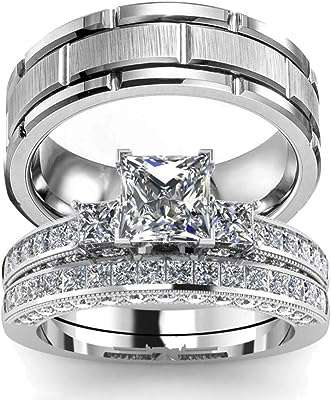 Ensemble de bagues de mariage sa paire d'anneaux assortis pour femmes or. Simplifiez vos achats en ligne avec DIAYTAR COTE D'IVOIRE . Notre boutique généraliste propose des produits dégriffés dans tous les domaines, de la maison à l'informatique, en passant par la mode. Bénéficiez de prix compétitifs sans faire de compromis sur la qualité.