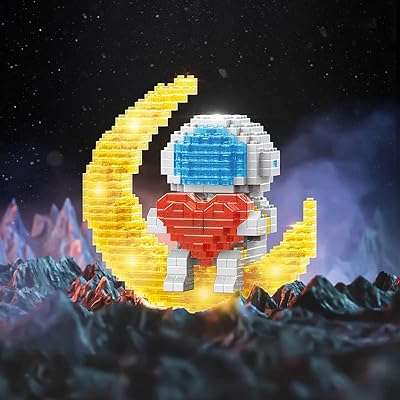 Blocs de construction de mini astronautes jouets cool avec ensemble de lumière led. Faites un bond dans le monde des bonnes affaires avec DIAYTAR COTE D'IVOIRE  ! Découvrez notre boutique en ligne généraliste où vous trouverez tout ce dont vous avez besoin, de la maison à l'électroménager, de l'informatique à la mode, et même les derniers gadgets. Ne sacrifiez pas votre budget pour vous faire plaisir, optez pour nos produits discount de qualité.