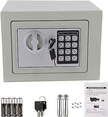 Coffre fort électronique numérique de luxe mini coffre fort avec clé et option. DIAYTAR COTE D'IVOIRE  - votre guichet unique en ligne pour des produits discount irrésistibles. Parcourez notre large éventail de gadgets innovants, d'équipements ménagers pratiques et de vêtements tendance à prix cassés. Ne manquez pas cette opportunité de faire de bonnes affaires et de réaliser des économies considérables.