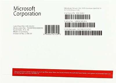 Microsoft windows server 2019 licence 1 geräte cal. Ne payez plus le prix fort pour vos appareils électroménagers ! DIAYTAR COTE D'IVOIRE  vous propose une vaste gamme d'électroménager discount, des marques les plus reconnues aux appareils les plus innovants. Économisez tout en profitant de la meilleure qualité avec DIAYTAR COTE D'IVOIRE .