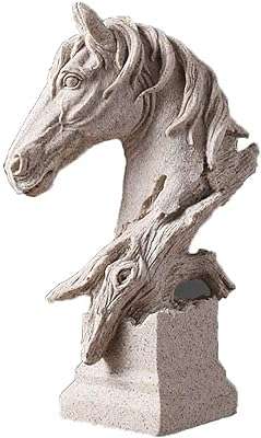 Belle statue de cheval en résine sculptures figurines d'animaux de collection maison. DIAYTAR COTE D'IVOIRE  vous offre un large choix de produits discount, allant des appareils électroménagers dernier cri aux vêtements à la mode en passant par les gadgets les plus innovants. Faites vos achats en ligne en toute simplicité et bénéficiez de prix avantageux pour équiper votre maison avec style, sans vous ruiner.