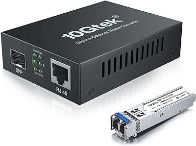 Convertisseur de média fibre lc gigabit monomode (émetteur récepteur sfp lx inclus). DIAYTAR COTE D'IVOIRE, votre solution intelligente pour des achats malins. Découvrez notre boutique en ligne et bénéficiez de prix discount sur une large sélection de produits pour la maison, l'électroménager, l'informatique et la mode. Ne manquez pas l'opportunité de faire des économies avec DIAYTAR COTE D'IVOIRE !