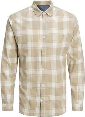 Chemise à manches longues en sergé vichy jack & jones pour hommes. DIAYTAR COTE D'IVOIRE  - le secret des bonnes affaires en ligne. Simplifiez vos achats et réalisez des économies substantielles grâce à notre sélection éclectique comprenant des articles pour votre maison, des gadgets high-tech, des produits informatiques et des vêtements branchés, tous à des prix imbattables.