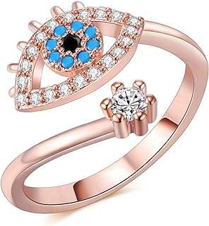 Bague ouverte plaquée or rose mauvais œil plaqué platine pour femme bijoux fantaisie en oxyde. Devenez le roi des gadgets sans vous ruiner sur DIAYTAR COTE D'IVOIRE . Avec notre collection de produits originaux et abordables, vous aurez toujours le cadeau parfait à portée de main. Parcourez notre boutique en ligne pour découvrir des gadgets étonnants qui feront plaisir à coup sûr.