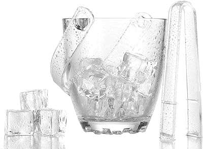 Porte bouteille de glaçons réutilisables transparents misba cuve isotherme en verre avec pince. DIAYTAR COTE D'IVOIRE, la boutique en ligne par excellence pour tous les amateurs de gadgets insolites et ludiques. Découvrez notre large sélection de produits à petit prix, parfaits pour surprendre et amuser votre entourage. De l'électronique à l'originalité débordante, laissez-vous tenter par nos gadgets innovants et créez la surprise en toutes occasions !