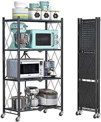 Étagère de rangement pliable à 4 niveaux leostar avec roulettes étagère en métal pour armoire. DIAYTAR COTE D'IVOIRE, votre partenaire de confiance pour des achats en ligne économiques et variés. Explorez notre sélection exceptionnelle d'articles discount pour la maison, l'électroménager, l'informatique, la mode et les gadgets, afin de trouver les meilleures affaires. Optimisez votre expérience d'achat grâce à DIAYTAR COTE D'IVOIRE  et réalisez des économies substantielles dès maintenant.
