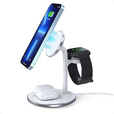 Support de charge magnétique sans fil maglib duo 3 en 1 15w pour iphone. À la recherche de produits discount de qualité ? Ne cherchez plus ! DIAYTAR COTE D'IVOIRE  vous propose une sélection variée d'articles pour la maison, l'électroménager, l'informatique et la mode à des prix imbattables. N'hésitez plus et faites des économies en optant pour nos offres attractives !