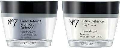 Crème pour le visage activatrice d'éclat no7 early defense ensemble jour et nuit. À la recherche de bons plans ? Rendez-vous sur DIAYTAR COTE D'IVOIRE, votre partenaire en ligne pour des produits discount de qualité. Parcourez notre large éventail de produits, allant de l'électroménager de pointe à la mode tendance, et profitez d'économies incroyables tout en apportant une touche de style à votre vie quotidienne.