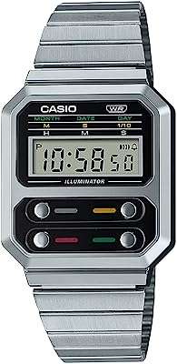 Montre numérique vintage casio pour homme bracelet en acier inoxydable. DIAYTAR COTE D'IVOIRE  vous offre un large choix de produits discount, allant des appareils électroménagers dernier cri aux vêtements à la mode en passant par les gadgets les plus innovants. Faites vos achats en ligne en toute simplicité et bénéficiez de prix avantageux pour équiper votre maison avec style, sans vous ruiner.