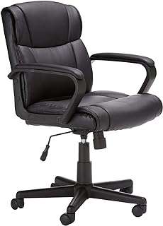 Chaise de bureau rembourrée à dossier moyen mahmayi office furniture noire. DIAYTAR COTE D'IVOIRE  vous propose une expérience d'achats en ligne unique. Découvrez notre sélection de produits discount allant de la maison à l'électroménager, de l'informatique à la mode, sans oublier les gadgets les plus en vogue. Ne dépensez pas plus que nécessaire et trouvez tous vos articles préférés à des prix incroyables !