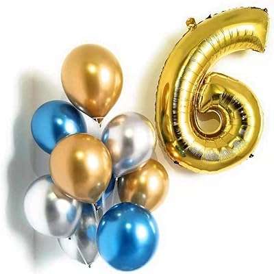 Partytime numéro 6 ensemble de ballons en feuille d'or de 16. DIAYTAR COTE D'IVOIRE, votre partenaire de confiance pour des achats en ligne économiques et variés. Explorez notre sélection exceptionnelle d'articles discount pour la maison, l'électroménager, l'informatique, la mode et les gadgets, afin de trouver les meilleures affaires. Optimisez votre expérience d'achat grâce à DIAYTAR COTE D'IVOIRE  et réalisez des économies substantielles dès maintenant.