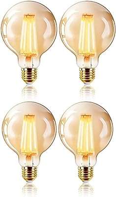 4 pack 6w g95 2200k ambre chaud style vintage ampoule led. DIAYTAR COTE D'IVOIRE  - la boutique en ligne par excellence pour des achats malins. Explorez notre gamme complète de produits discount, allant des indispensables pour la maison à la dernière technologie, sans oublier les dernières tendances mode. Économisez gros en achetant intelligemment avec nous.
