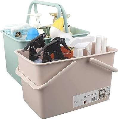 Boîte de fournitures de nettoyage panier seau de rangement en plastique portable avec poignées pour la maison. Achat malin en ligne ? C'est chez DIAYTAR COTE D'IVOIRE  ! Parcourez notre boutique en ligne généraliste et trouvez tout ce dont vous avez besoin à des prix réduits. Que ce soit pour équiper votre maison, mettre à jour votre garde-robe ou obtenir les derniers gadgets, notre sélection discount saura vous satisfaire sans vous ruiner !