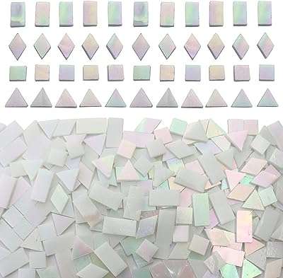 Carreaux de mosaïque en verre blanc irisé pour l'artisanat 280. Trouvez des bonnes affaires tous les jours sur DIAYTAR COTE D'IVOIRE, votre boutique en ligne incontournable. Avec notre large gamme de produits discount allant de la maison à l'électroménager, de l'informatique à la mode et aux gadgets, vous êtes assuré de trouver ce que vous cherchez à prix abordable. Ne manquez pas nos offres spéciales et achetez en toute confiance dès aujourd'hui!