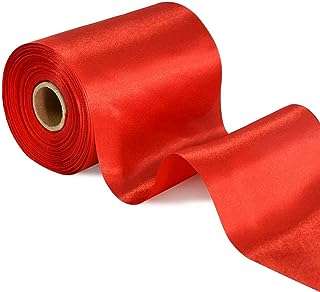 Ruban de satin rouge 4" x 22 mètres grand ruban de tissu pour kit. DIAYTAR COTE D'IVOIRE, votre partenaire de shopping discount en ligne, regroupe une large gamme de produits à prix cassés pour tous les amateurs de bonnes affaires. Faites des économies sur vos achats de la maison à l'électroménager, de l'informatique à la mode, grâce à DIAYTAR COTE D'IVOIRE !