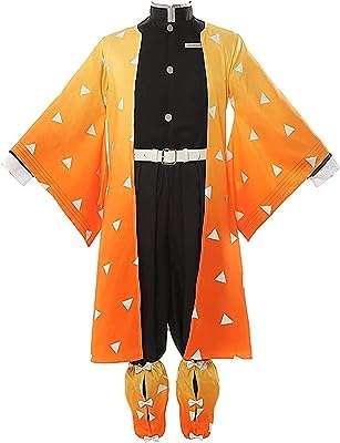 Costume d'halloween dang giggles cosplay demon slayer zenitsu agatsuma kimono pour enfants et adultes. DIAYTAR COTE D'IVOIRE  est votre destination en ligne pour des offres incroyables. Parcourez notre collection variée de produits discount, comprenant des articles pour la maison, l'électroménager, l'informatique, la mode et les gadgets, et découvrez des prix imbattables qui correspondent à toutes les bourses.