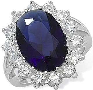 Bague de fiançailles en argent sterling avec saphir bleu et zircone. DIAYTAR COTE D'IVOIRE  - votre guichet unique pour des achats discount en ligne. Parcourez notre catalogue diversifié et trouvez des produits de qualité à des prix incroyables. Avec notre large sélection allant de la maison à l'informatique en passant par l'électroménager, vous trouverez toujours ce dont vous avez besoin chez nous.