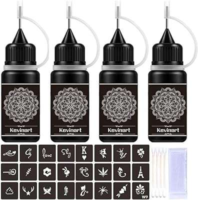 Kevinart kit de tatouage temporaire 4 bouteilles 2 oz d'encre gel semi permanent. En quête de produits de qualité à des prix abordables ? DIAYTAR COTE D'IVOIRE  est là pour vous servir. Parcourez notre boutique en ligne et découvrez notre assortiment exhaustif d'articles discount, couvrant tous les univers, de la maison à l'électroménager, en passant par l'informatique, la mode et les gadgets. Vivez une expérience de shopping unique en profitant de tarifs exceptionnels et faites de bonnes affaires en ligne.
