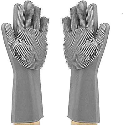 Gants de nettoyage de vaisselle en silicone magiques gants éponge réutilisables avec poils parfaits pour laver. DIAYTAR COTE D'IVOIRE  est votre guichet unique pour des produits discount de haute qualité. Parcourez notre large sélection d'articles, allant des appareils électroménagers essentiels aux produits informatiques, en passant par les accessoires mode et les gadgets dernier cri, tout en profitant de prix imbattables.
