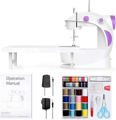 Mini machine à coudre pour débutants avec kit de couture 42. Plongez dans l'univers des bonnes affaires avec DIAYTAR COTE D'IVOIRE  ! Notre boutique en ligne vous propose une sélection de produits discount dans différents domaines, allant des indispensables de la maison aux dernières tendances en matière de mode et de technologie. Naviguez à travers notre catalogue et profitez d'offres à ne pas manquer.