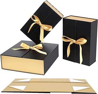 Paquet de 3 boîtes cadeaux grande boîte cadeau vide et pliable très réutilisable avec couvercle. DIAYTAR COTE D'IVOIRE  est là pour rendre votre budget heureux et votre shopping facile. Parcourez notre gamme complète de produits discount de qualité supérieure allant de la maison à l'électroménager, de l'informatique à la mode, et trouvez des articles pour chaque aspect de votre vie à des prix imbattables!
