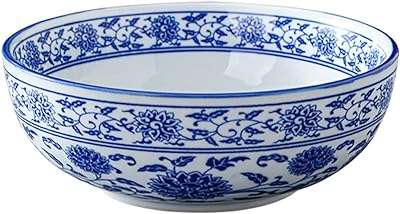 Plat en porcelaine fine luxabrand grand bol bleue et blanche bols de service pour nouilles. Découvrez DIAYTAR COTE D'IVOIRE, votre destination en ligne pour des produits discount de qualité supérieure. Achetez des articles de maison, des appareils électroménagers, des équipements informatiques, des vêtements tendance et des gadgets innovants, le tout à des prix abordables qui ne vous feront pas perdre le sommeil.