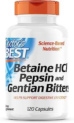 Doctor's best bétaïne hcl pepsine et myrte gentiane (120 capsules). Découvrez DIAYTAR COTE D'IVOIRE, où vous trouverez une sélection incomparable de produits discount. De la cuisine à la mode en passant par les gadgets high-tech, notre boutique en ligne vous offre la possibilité d'économiser tout en profitant de produits de qualité pour tous les aspects de votre vie.