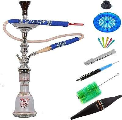 Ensemble de narguilé arabe traditionnel khalil mamoon égyptien en acier inoxydable avec accessoires. À la recherche de bonnes affaires ? DIAYTAR COTE D'IVOIRE  est là pour vous ! Explorez notre boutique en ligne regorgeant d'articles à prix cassés, couvrant tous les domaines, de la maison à l'électroménager, en passant par l'informatique, la mode et les gadgets. Achetez malin, économisez gros et découvrez une toute nouvelle façon de faire des emplettes en ligne.