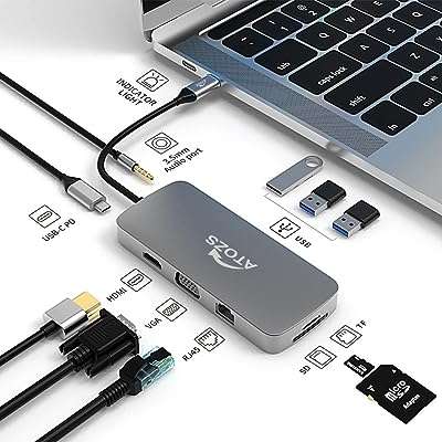 Hub usb c 10 en 1 d'atoze avec ethernet 4k vers. DIAYTAR COTE D'IVOIRE  est votre destination en ligne pour des offres incroyables. Parcourez notre collection variée de produits discount, comprenant des articles pour la maison, l'électroménager, l'informatique, la mode et les gadgets, et découvrez des prix imbattables qui correspondent à toutes les bourses.