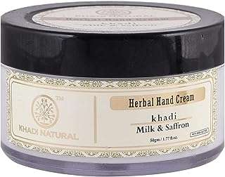 Crème pour les mains naturelle khadi au safran et au lait aux herbes avec du beurre. DIAYTAR COTE D'IVOIRE  - votre destination pour des produits de qualité à prix réduits. Parcourez notre boutique en ligne pour trouver des offres exceptionnelles sur des articles de maison, d'électroménager, de mode et de gadgets, et économisez tout en enchérissant votre style de vie.