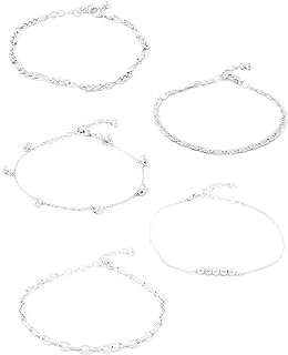 Ensemble de bracelets tendance 5 pièces zavery pearls ton argent  . DIAYTAR COTE D'IVOIRE  is revolutionizing the way you shop online by offering a wide selection of discounted products under one virtual roof. From top-notch household appliances to high-tech electronics, trendy fashion items, and innovative gadgets, our store ensures you find the best deals on quality products for every aspect of your life.