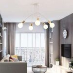 Lustre spoutnik moderne besailer 5 lumières en laiton brossé plafonnier suspendu du milieu. Découvrez DIAYTAR COTE D'IVOIRE, votre partenaire pour des économies maximales ! Parcourez notre large assortiment d'articles discount, allant des accessoires de maison à l'électroménager dernier cri, en passant par l'informatique, la mode tendance et les gadgets ludiques.
