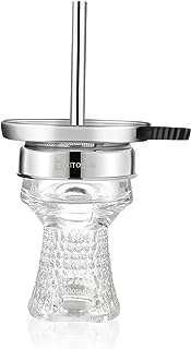 Ensemble de bols à chicha en verre cristal tête de tabaco avec affichage de contrôle la chaleur. DIAYTAR COTE D'IVOIRE  - La boutique en ligne discount incontournable pour tous vos besoins. Explorez notre vaste catalogue de produits, comprenant des articles pour la maison, l'électroménager, l'informatique et la mode, tous à des prix défiant toute concurrence.