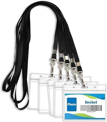5 pièces porte badge pour carte d'identité transparent étanche verrouillable en plastique avec cordon. Votre satisfaction et votre budget sont nos priorités chez DIAYTAR COTE D'IVOIRE, la boutique en ligne où vous trouverez tout ce dont vous avez besoin à prix mini. Explorez notre vaste sélection de produits discount, des articles pour la maison aux accessoires high-tech en passant par les dernières tendances en mode. Profitez de nos offres exceptionnelles et faites des économies en toute confiance !