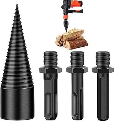 Jeu de forets à fendre le bois de chauffage foret amovible pour perceuse. DIAYTAR COTE D'IVOIRE, la référence des bonnes affaires en ligne ! Explorez notre boutique et découvrez une sélection variée de produits, de la maison à l'informatique en passant par la mode et les gadgets. Profitez de nos prix compétitifs et achetez en toute confiance. Faites de DIAYTAR COTE D'IVOIRE  votre allié shopping, vous ne le regretterez pas.