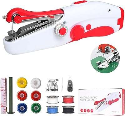 Machine à coudre portative outil de couture portatif avec kit de couture. DIAYTAR COTE D'IVOIRE  vous offre des produits discount exceptionnels, sans compromis sur la qualité. Parcourez notre sélection variée comprenant des appareils électroménagers fiables, des gadgets innovants et des tendances mode à des prix défiant toute concurrence.