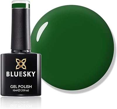 Vernis à ongles gel bluesky olivia ss1906 vert foncé longue tenue résistant aux éclats