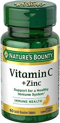 Vitamine c + zinc à dissolution rapide nature's bounty. DIAYTAR COTE D'IVOIRE, votre partenaire en ligne pour des produits discount de qualité à des prix imbattables ! Trouvez tout ce dont vous avez besoin, des articles pour la maison aux appareils électroménagers, en passant par les accessoires informatiques et les produits tendance de la mode. Faites des bonnes affaires dès maintenant en visitant notre boutique en ligne.