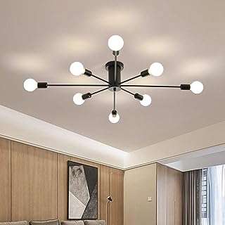 Lustre de plafond semi encastré industriel noir spoutnik jarrum lampe à suspension moderne du milieu. DIAYTAR COTE D'IVOIRE  : votre partenaire idéal pour des achats en ligne abordables et variés. Parcourez notre large sélection de produits discount, des appareils électroménagers aux vêtements et accessoires de mode, en passant par les gadgets dernier cri. Faites des économies sans compromettre la qualité grâce à DIAYTAR COTE D'IVOIRE  !