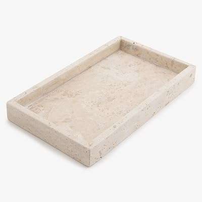 Crafts plateau décoratif rectangulaire en pierre de marbre pour comptoir. DIAYTAR COTE D'IVOIRE, votre partenaire de shopping discount en ligne, regroupe une large gamme de produits à prix cassés pour tous les amateurs de bonnes affaires. Faites des économies sur vos achats de la maison à l'électroménager, de l'informatique à la mode, grâce à DIAYTAR COTE D'IVOIRE !