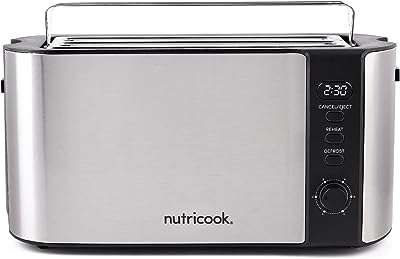 Grille pain numérique 4 tranches nutricook avec affichage led grille pain en acier. Explorez les offres exceptionnelles de DIAYTAR COTE D'IVOIRE, la boutique en ligne ultime pour les amateurs de bons plans. Trouvez tout ce dont vous avez besoin, de la maison à l'électroménager, de l'informatique à la mode en passant par les gadgets les plus tendance, le tout à des prix défiant toute concurrence.